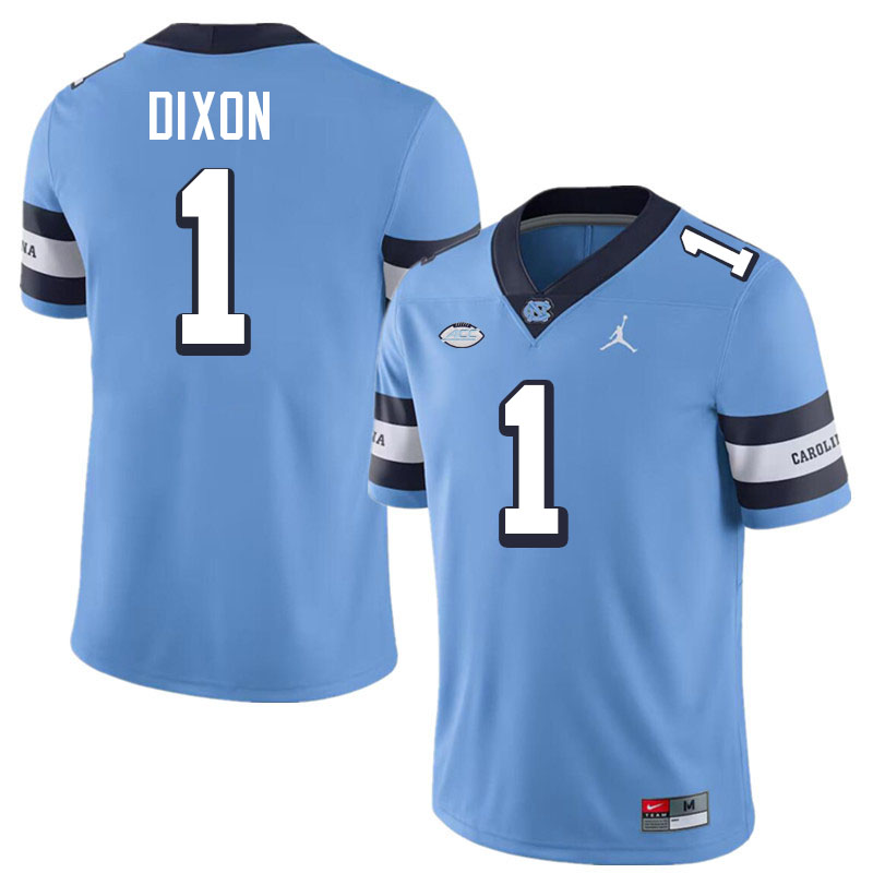 #1 Thaddeus Dixon North Carolina Tar Heels Jerseys,Apparels,Uniforms Stitched-Throwback Blue #1 Thaddeus Dixon North Carolina Tar Heels Jerseys,Apparels,Uniforms Stitched-Throwback Blue